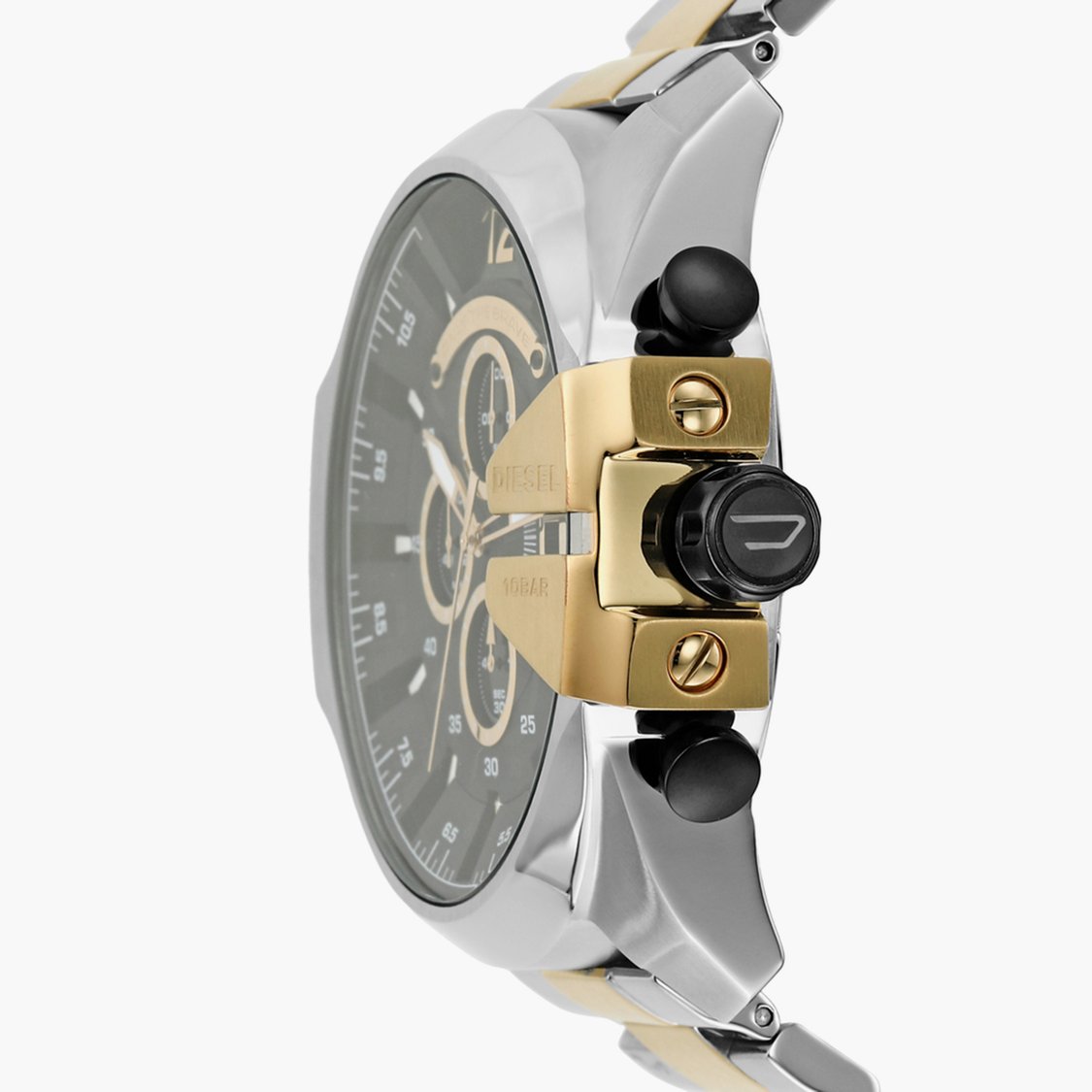 DIESEL Mega Chief Men Bracelet Strap Two Tone Chronograph Watch - DZ4581