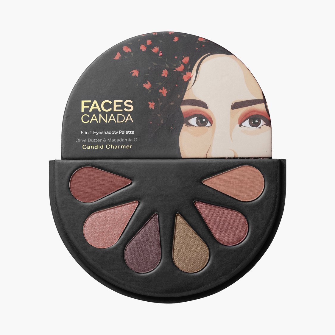 FACES CANADA 6 in 1 Eyeshadow Palette - Candid Charmer 02 - 6g
