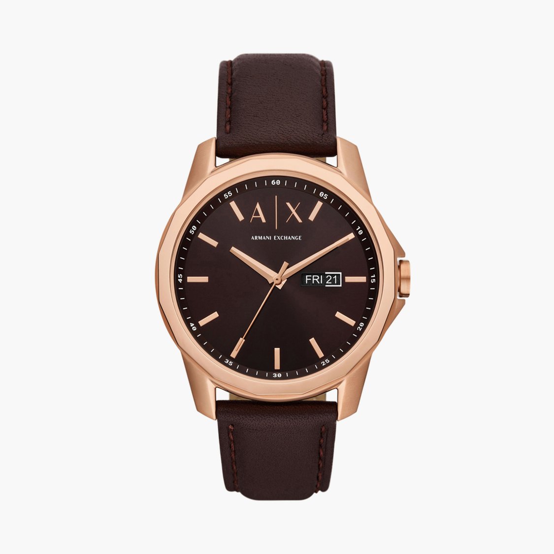 Buy ARMANI EXCHANGE Men Analog Watch with Leather Strap AX1740