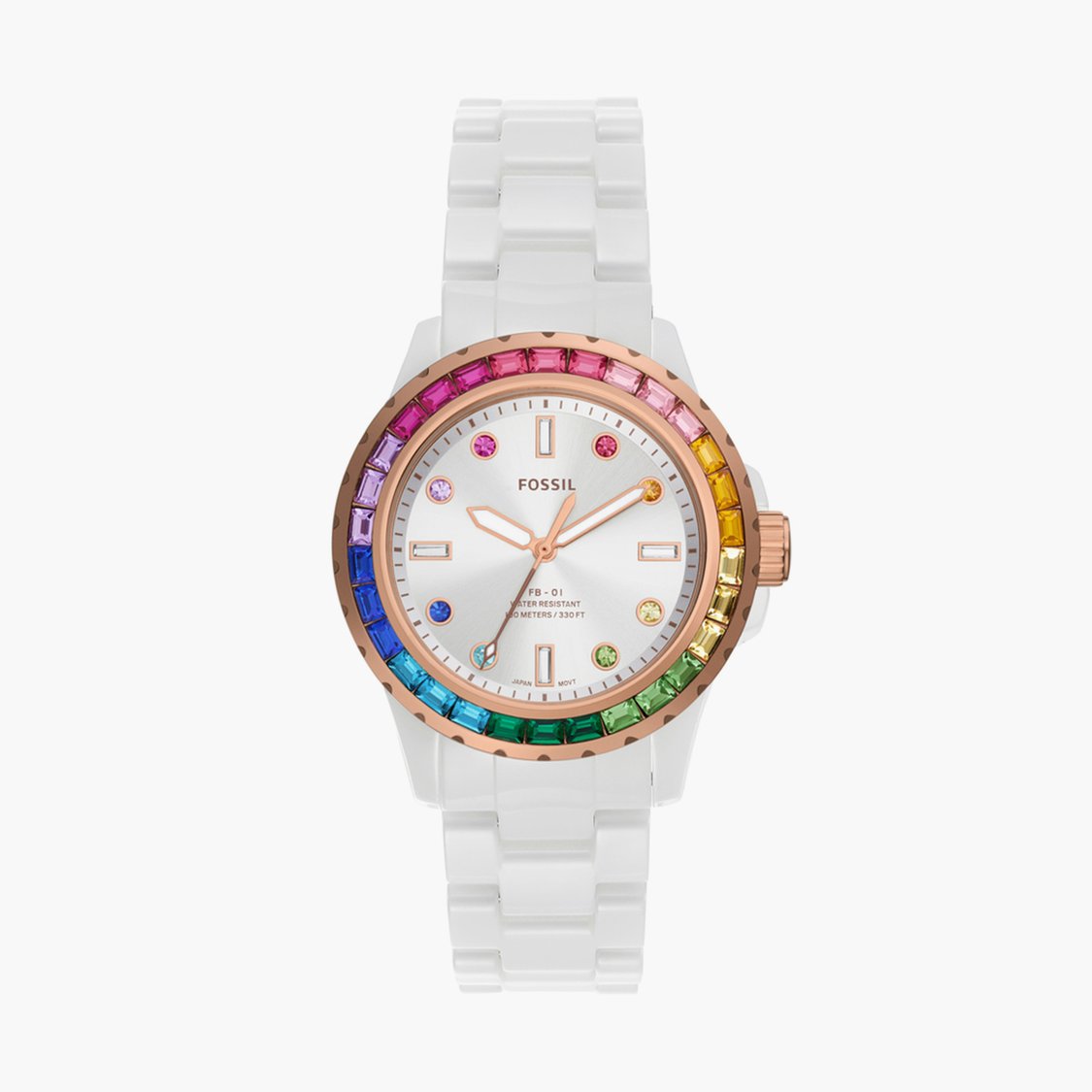 Buy FOSSIL Women Embellished Analog Watch with Ceramic Strap