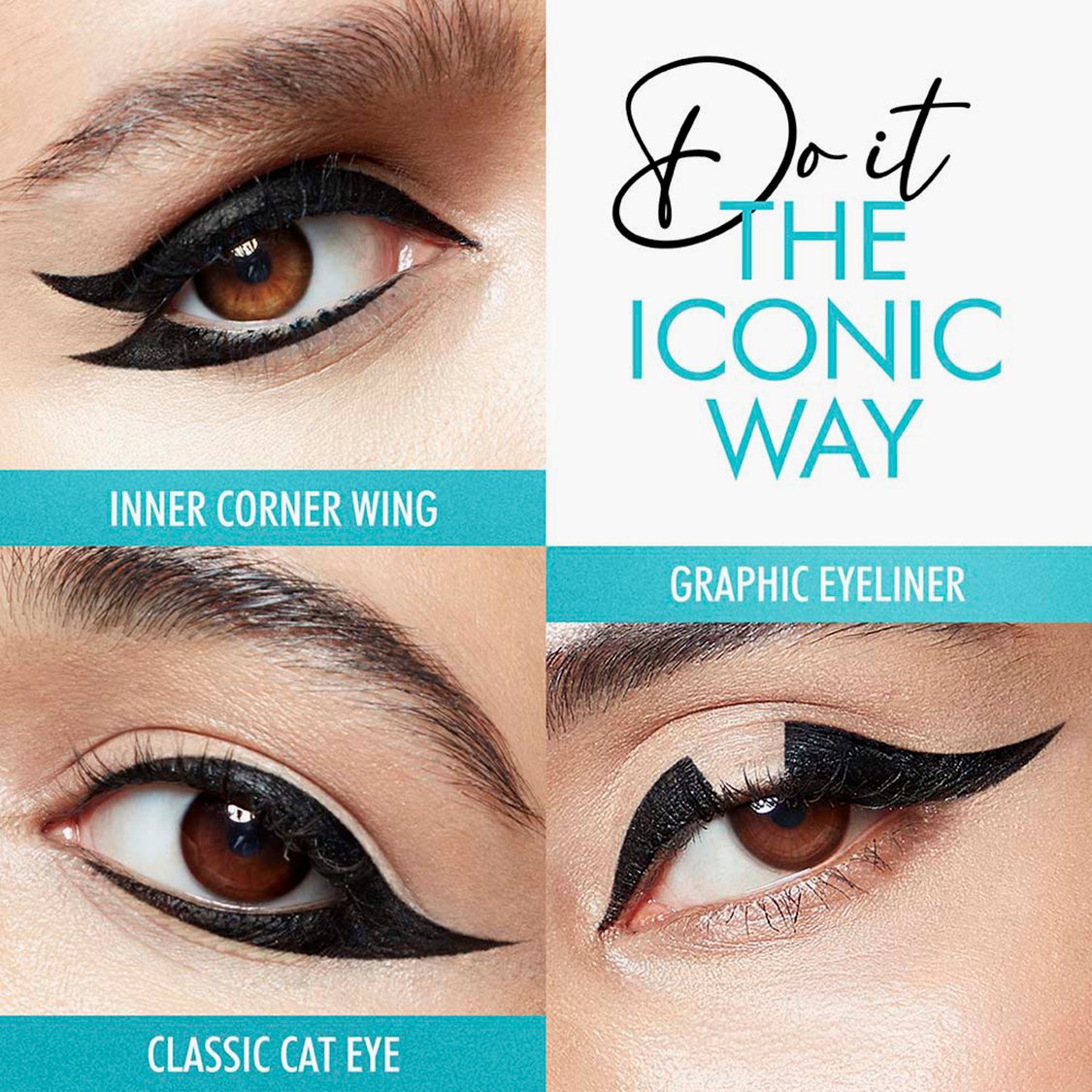 LAKME Eyeconic Pro Brush Liner - Black - 1.2ml
