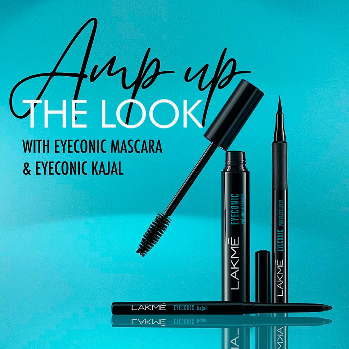 LAKME Eyeconic Pro Brush Liner - Black - 1.2ml