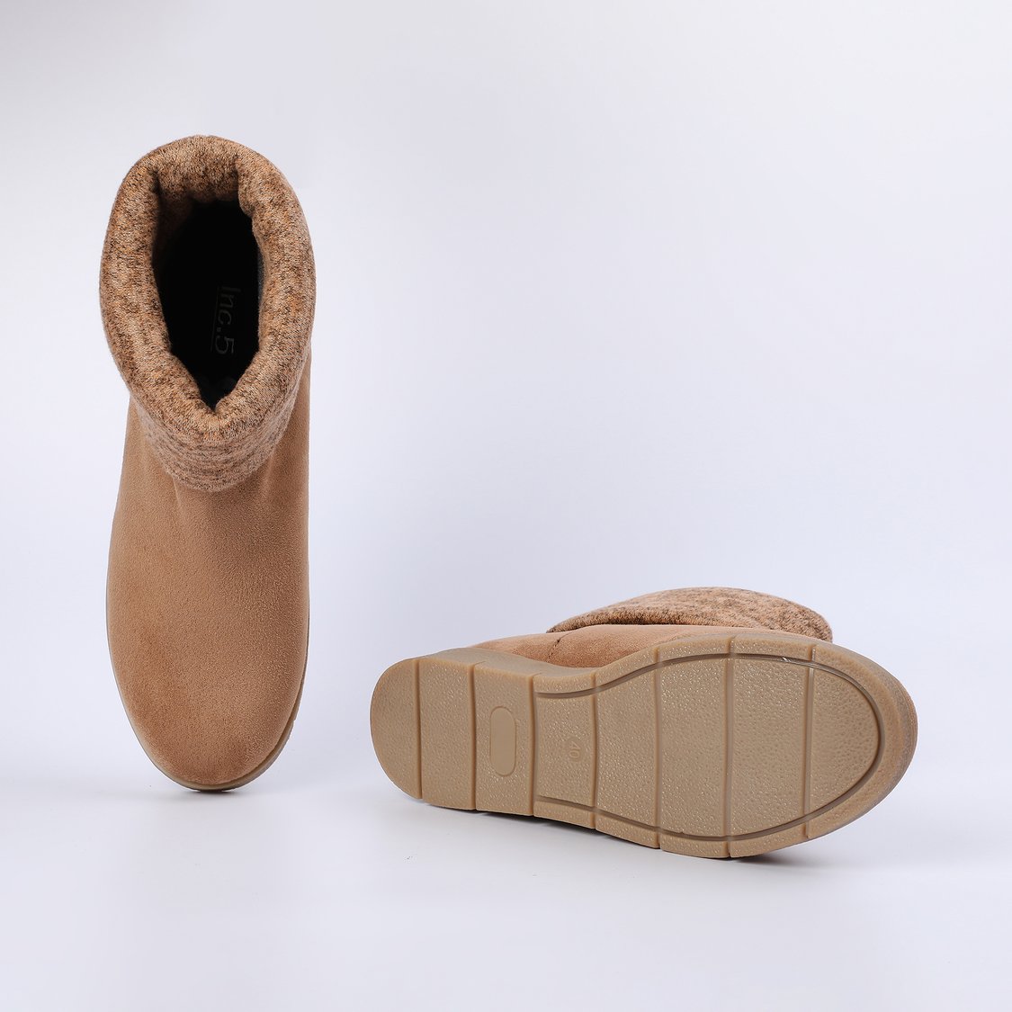 INC.5 Knit Cuff Ankle Boots