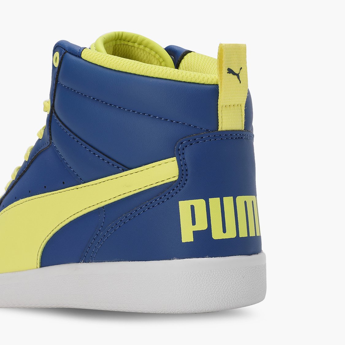 Buy PUMA Pluto Boys Colourblocked High Top Sneakers from PUMA at just INR 3499.0