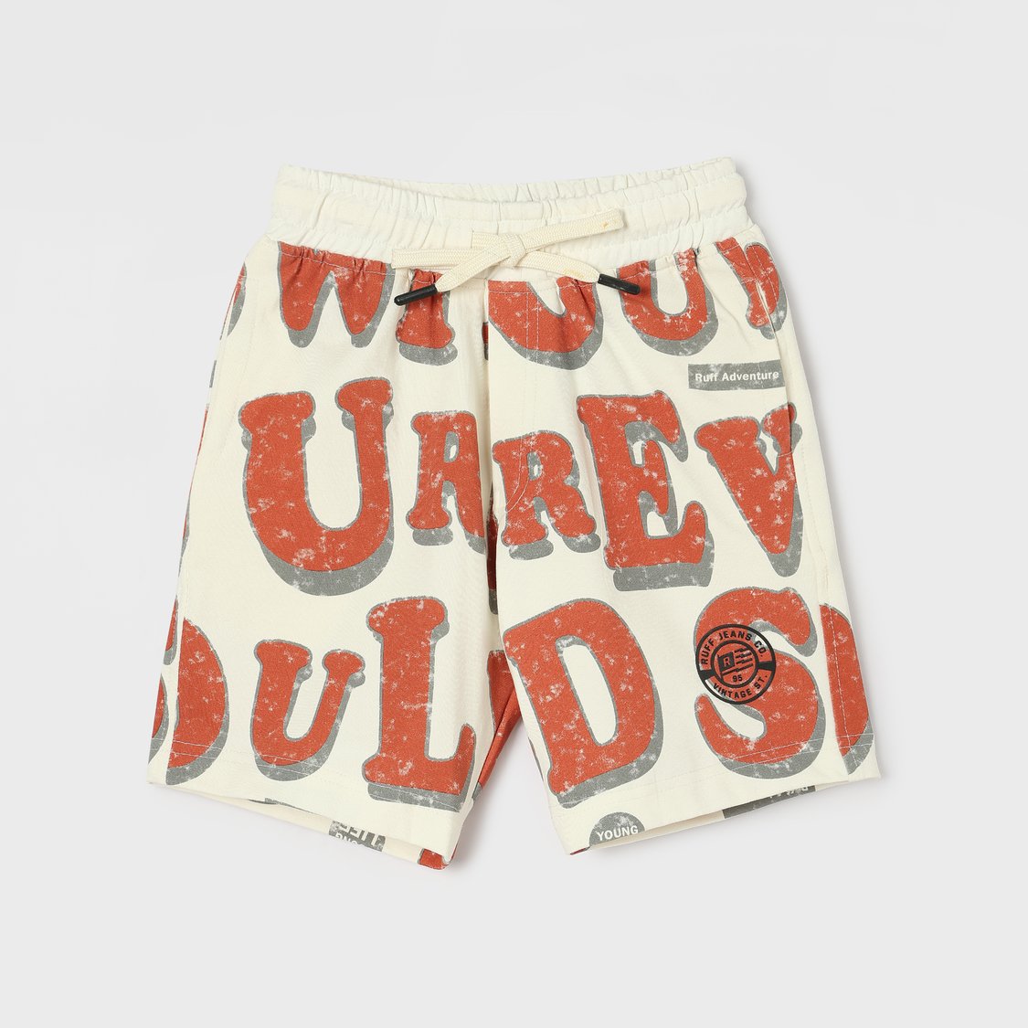 RUFF KIDS Printed T-Shirt with Shorts