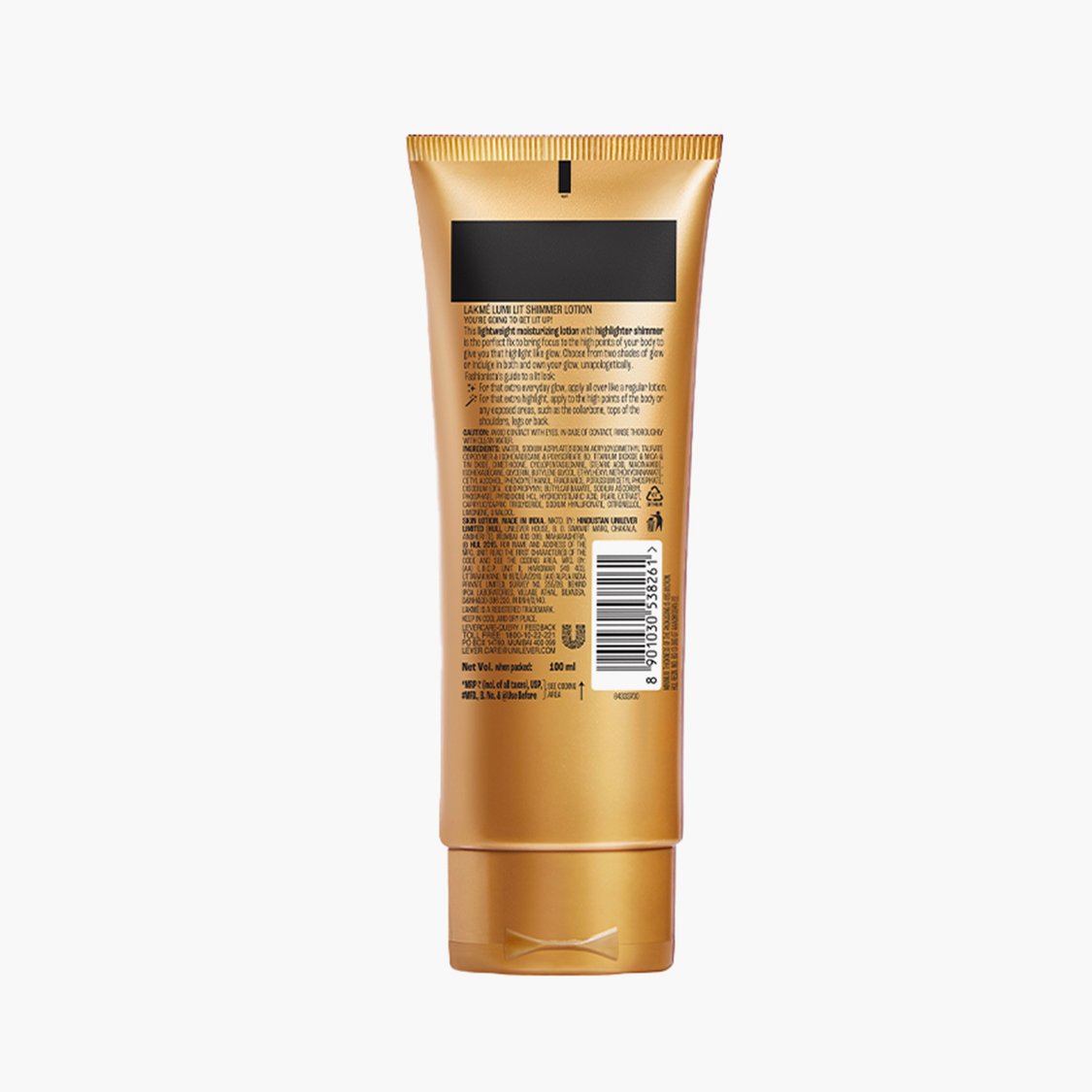 LAKME 9 to 5 Skin Stylist Lumi Lit Shimmer Lotion - Golden Glaze - 100ml