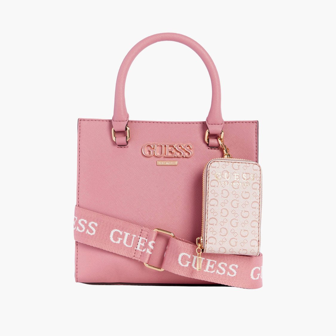 Buy GUESS Zinnia Solid Handheld Bag with Coin Pouch from Guess at