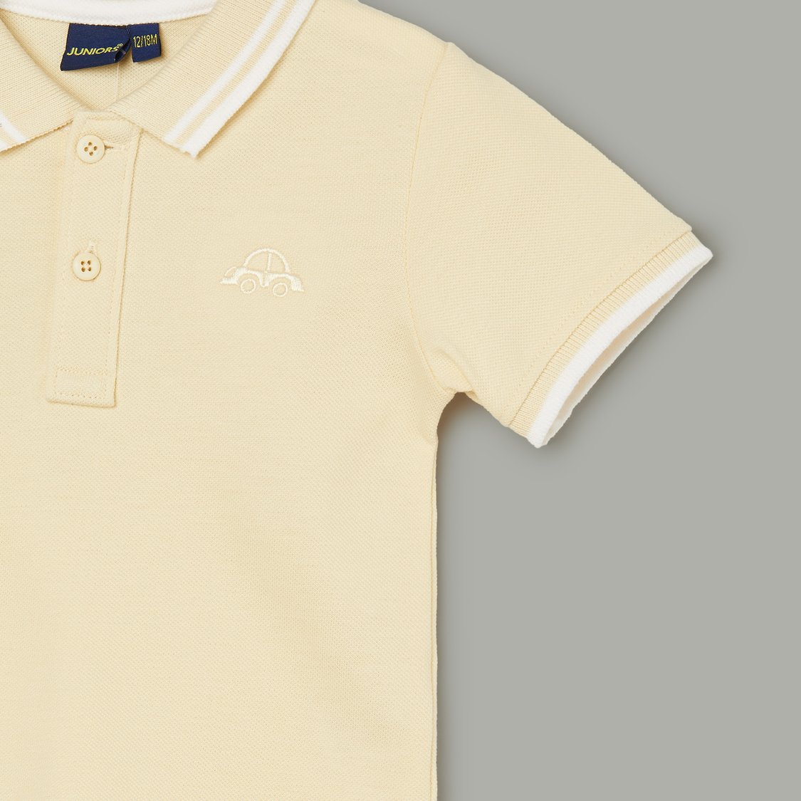 JUNIORS Polo T-shirt with Contrast Trim