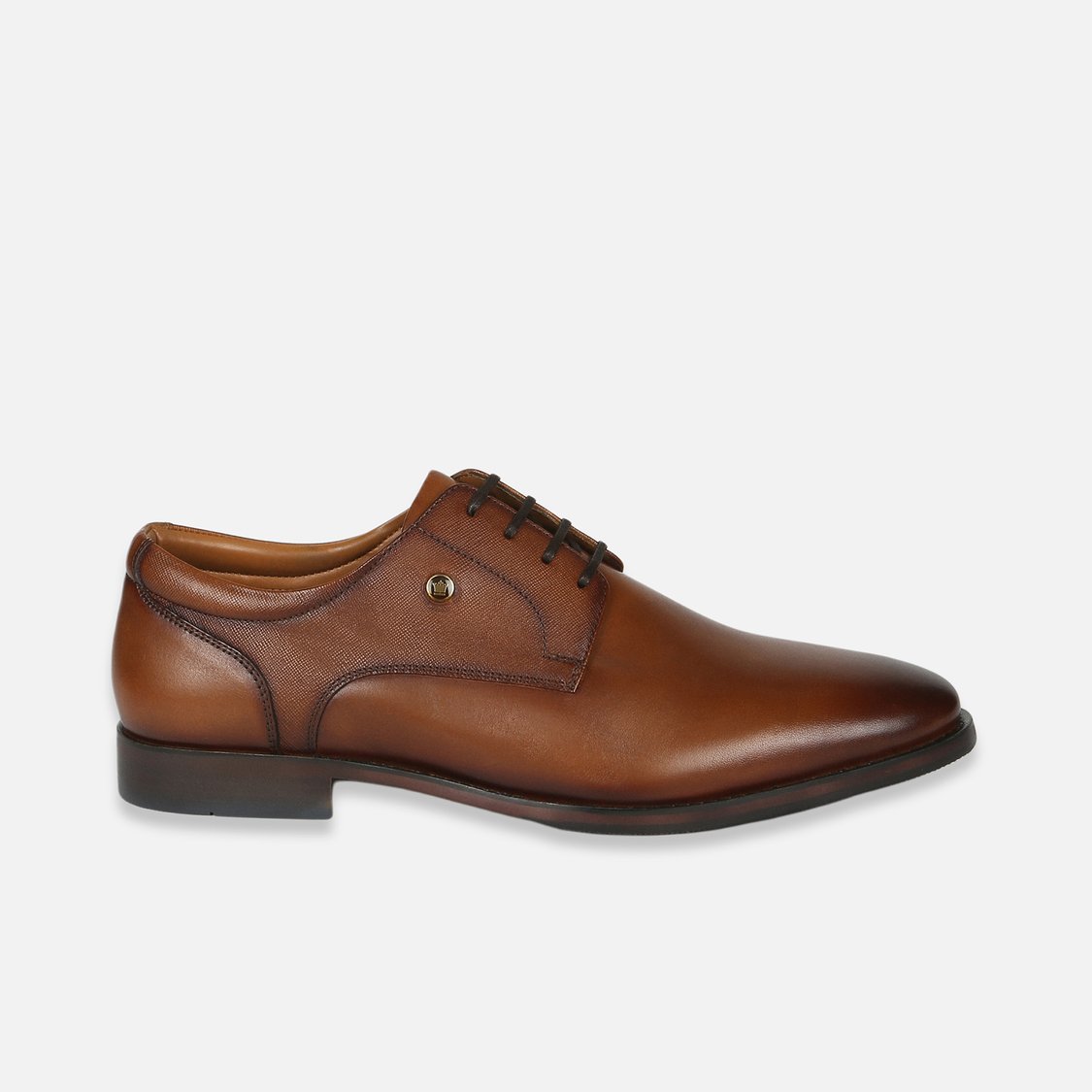 LOUIS PHILIPPE Men Solid Leather Derby Shoes