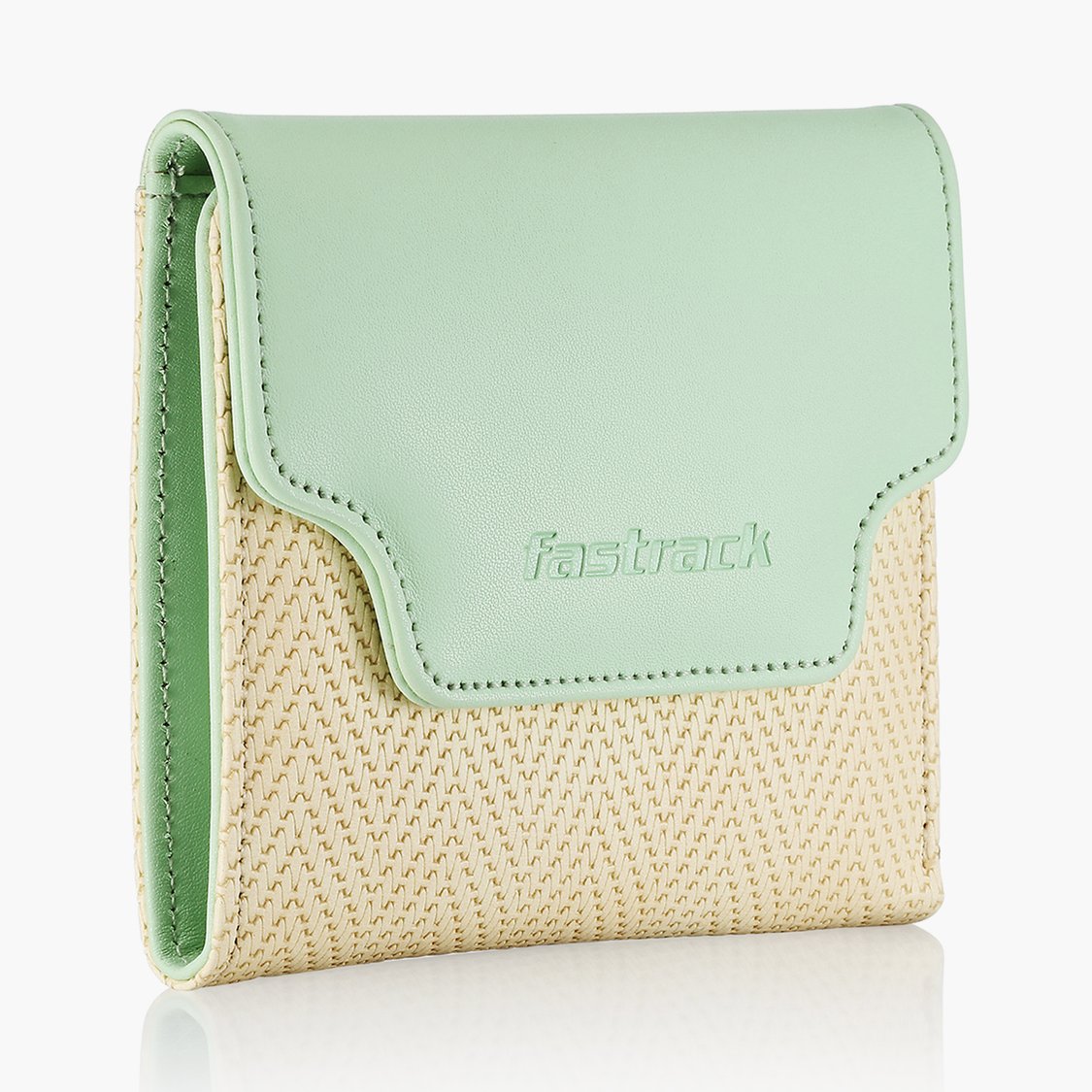 Buy FASTRACK Women Textured Tri-Fold Wallet from Fastrack at just