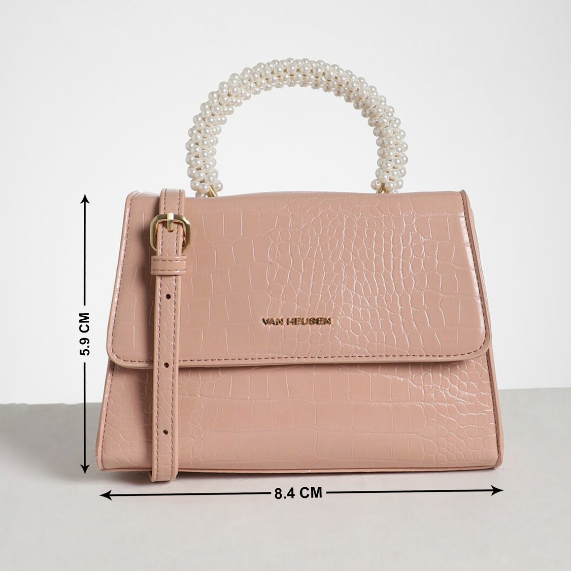 Buy VAN HEUSEN Textured Satchel Bag from Van Heusen at just INR