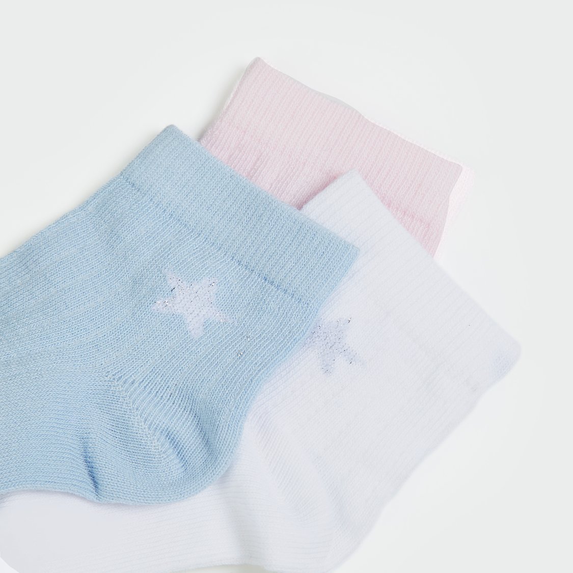 FAME FOREVER Girls Solid Ankle Length Socks - Pack of 3