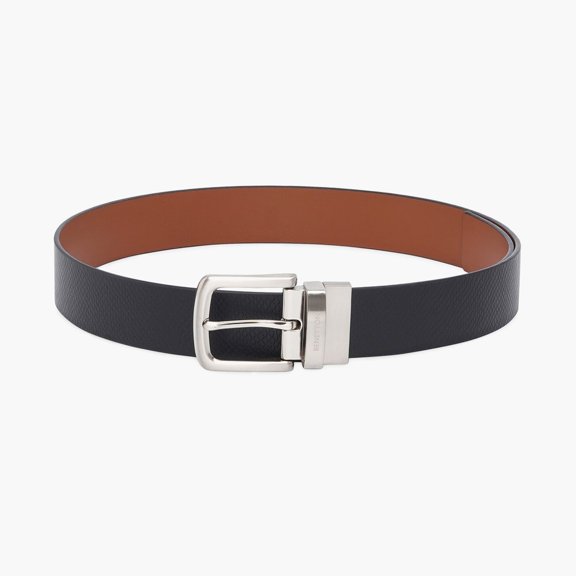 UNITED COLORS OF BENETTON Men Textured Reversible Formal Belt