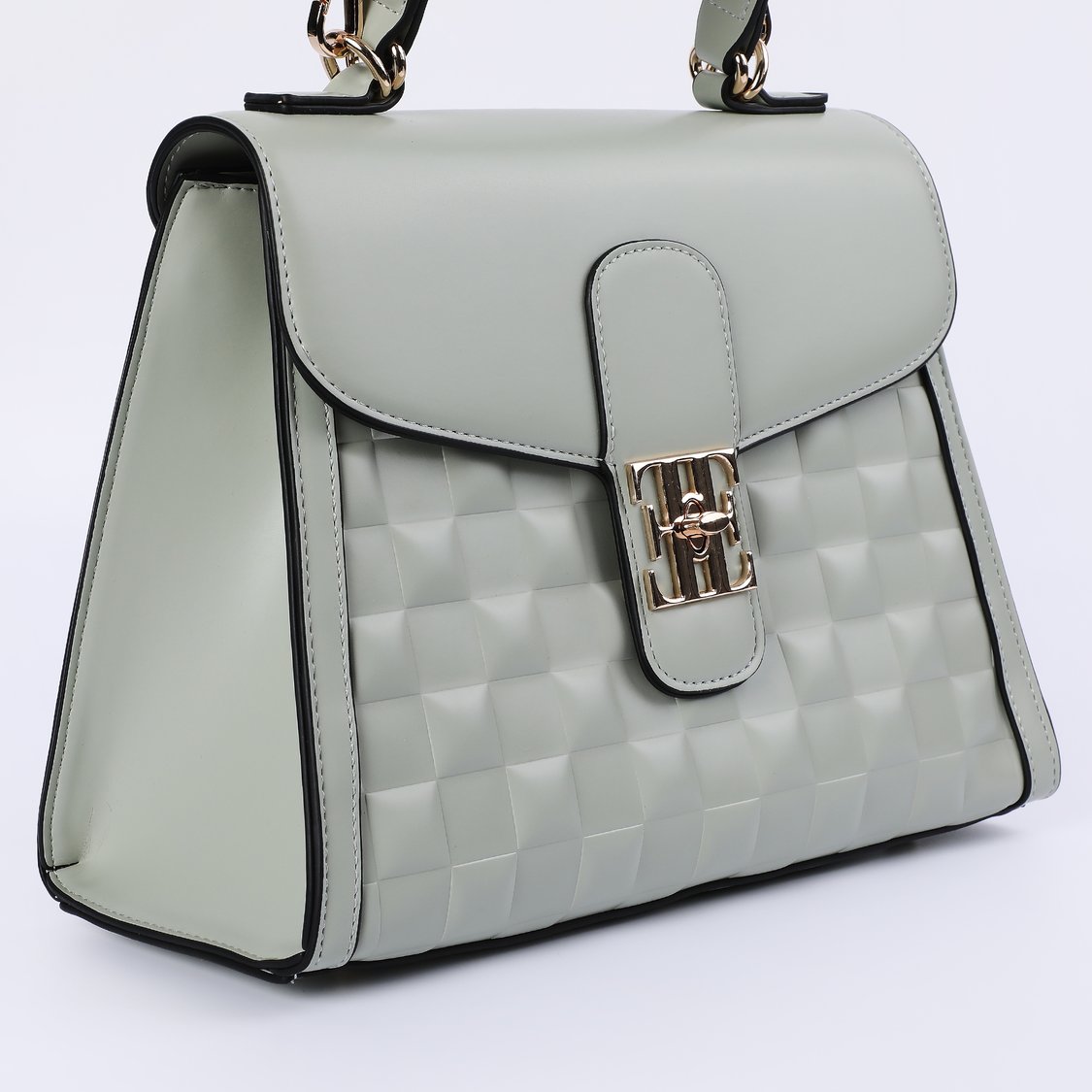 Buy ELLE Quilted Effect Shoulder Bag from Elle at just INR 4999.0
