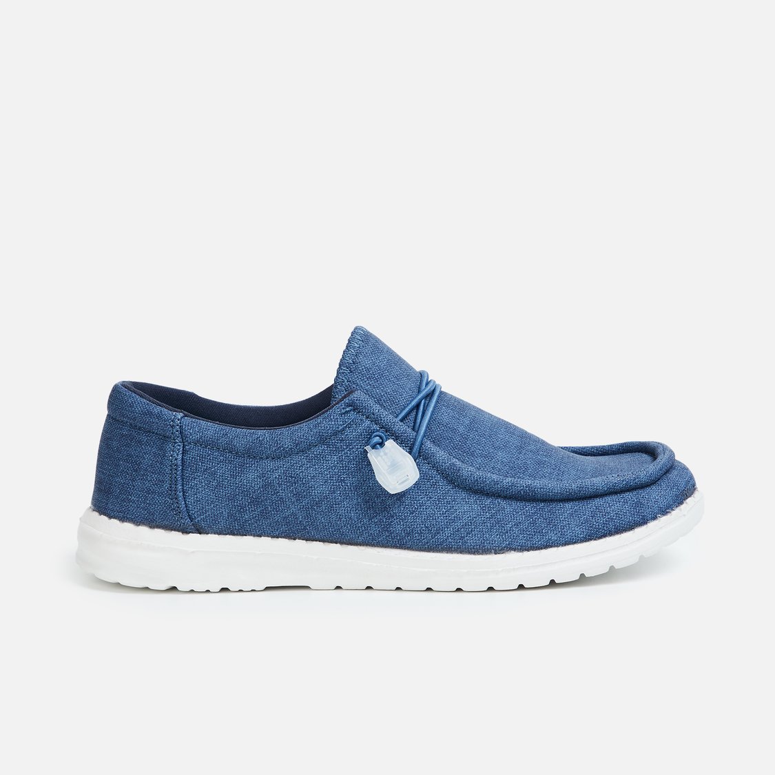 FAME FOREVER Boys Denim Boat Shoes