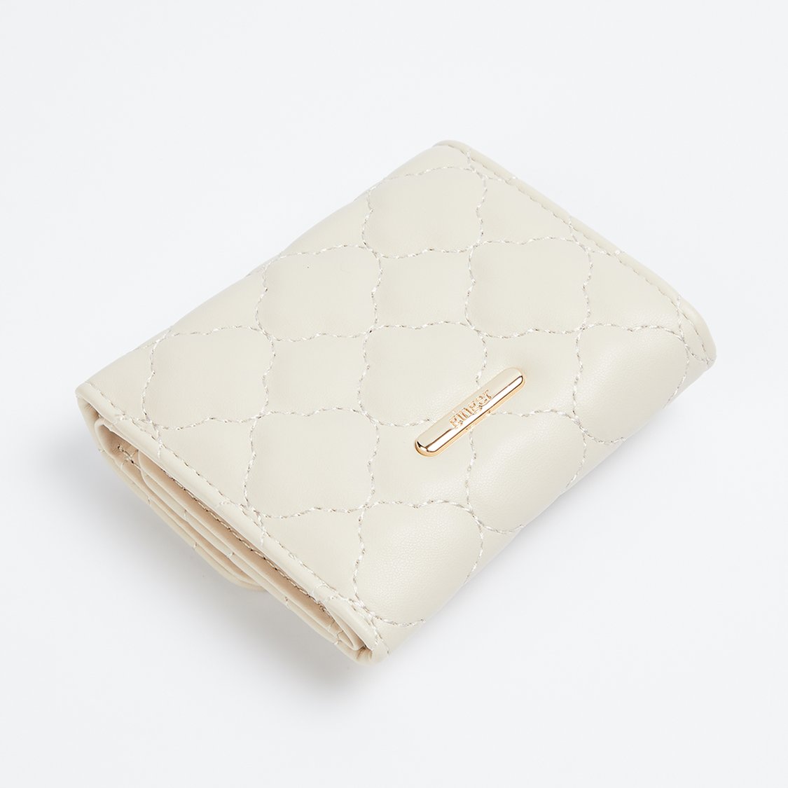 GINGER Quilted Tri-Fold Wallet