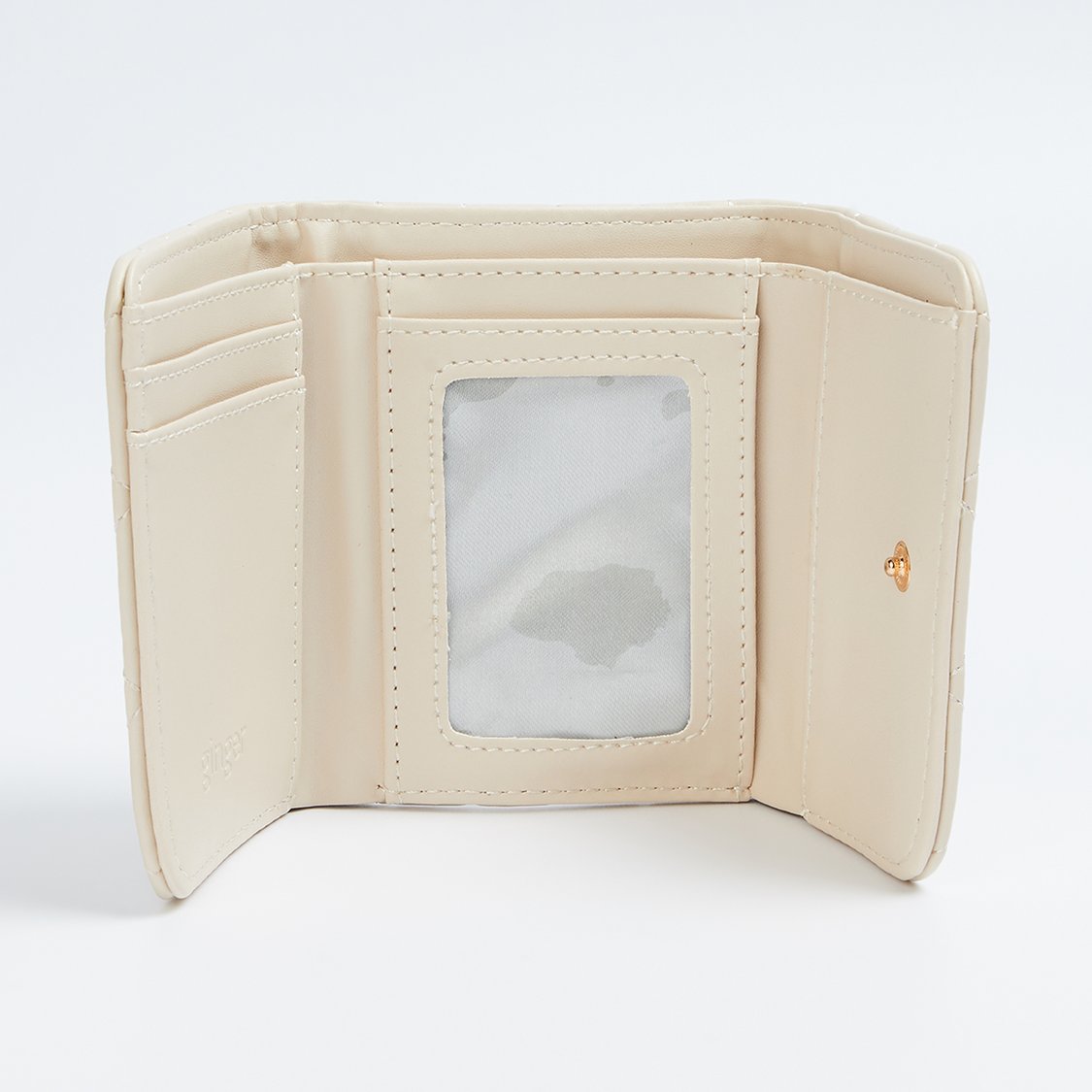 GINGER Quilted Tri-Fold Wallet