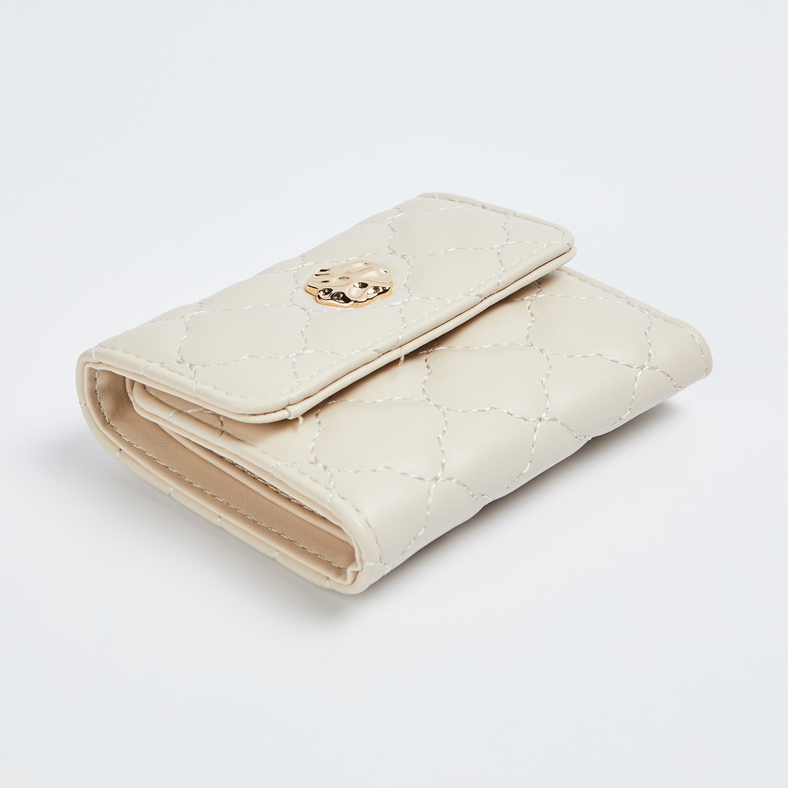 GINGER Quilted Tri-Fold Wallet