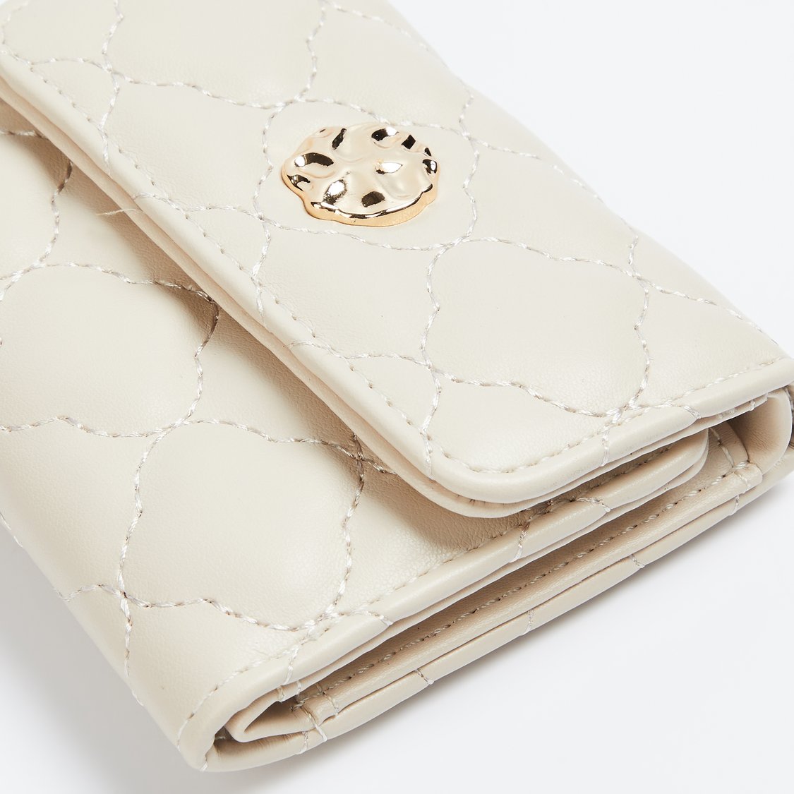 GINGER Quilted Tri-Fold Wallet