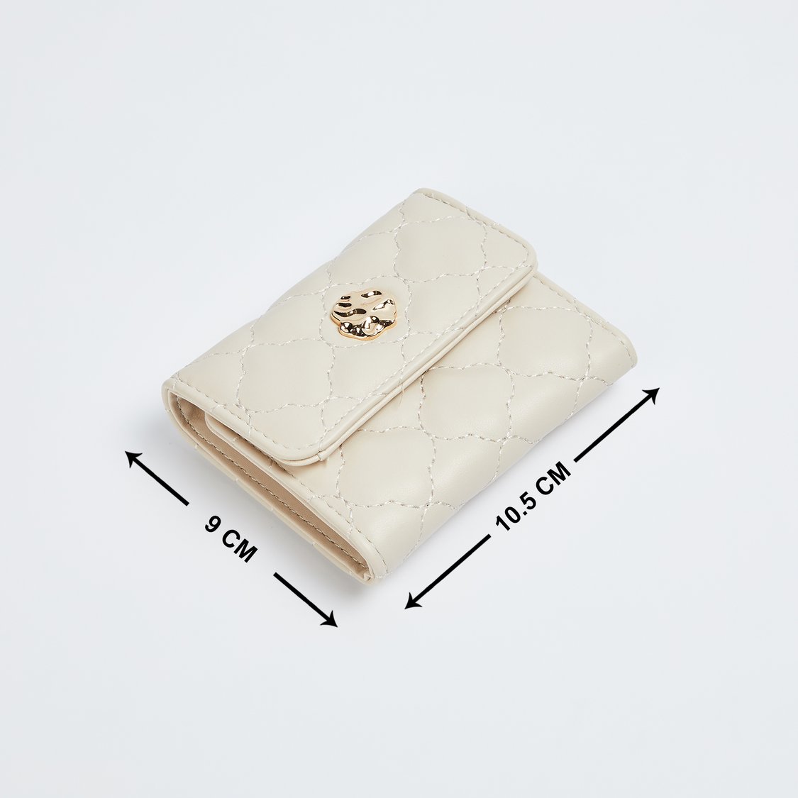 GINGER Quilted Tri-Fold Wallet