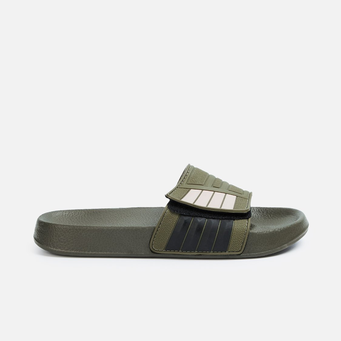 FORCA Men Printed Sliders with Velcro Strap
