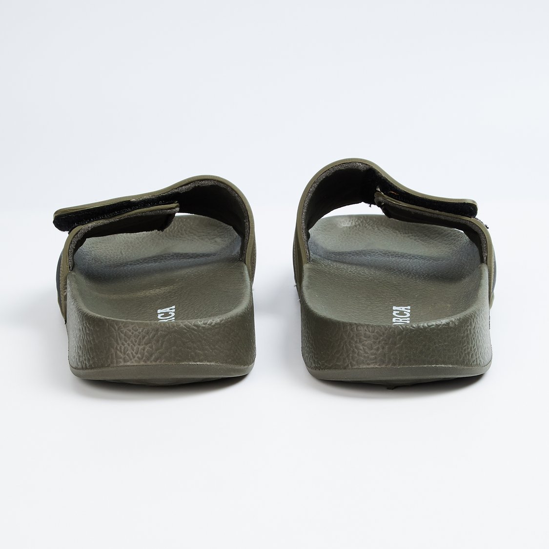 FORCA Men Printed Sliders with Velcro Strap