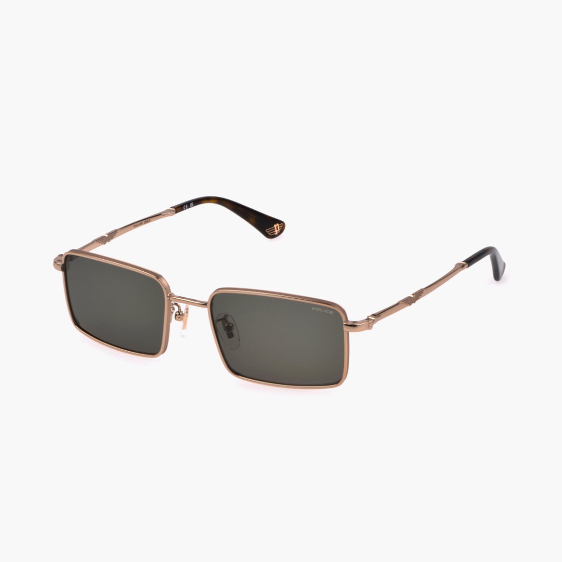 POLICE UV Protected Rectangle Sunglasses - SPLL85K548M2