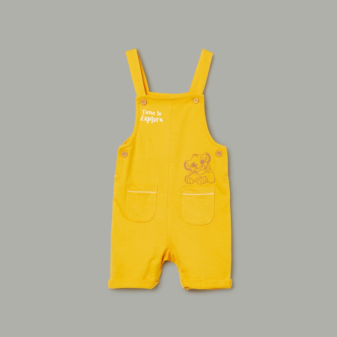 JUNIORS The Lion King Print Dungaree with T-shirt