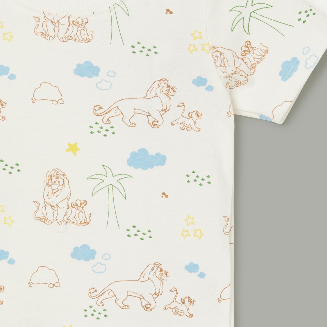 JUNIORS The Lion King Print Dungaree with T-shirt