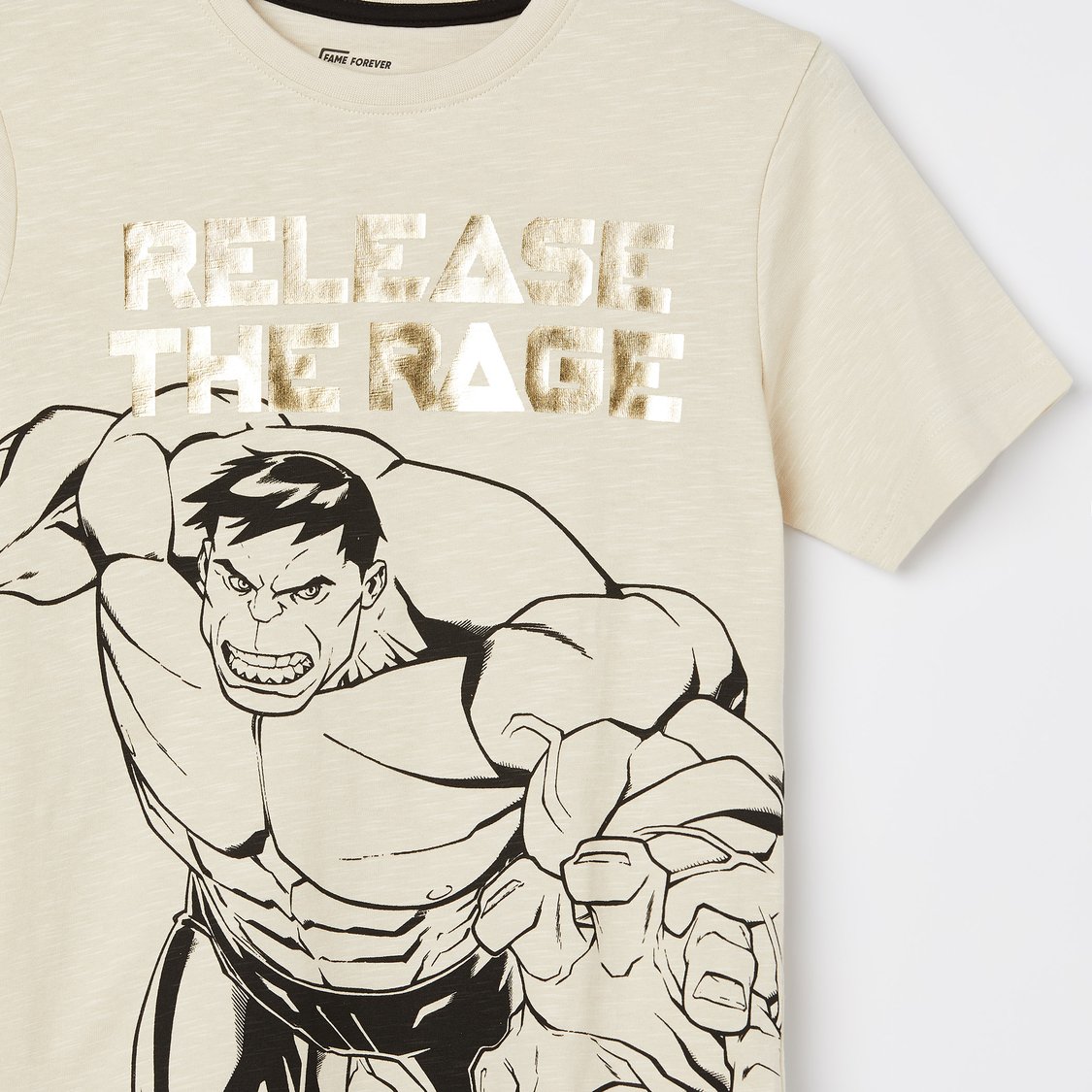 FAME FOREVER Boys Hulk Printed T-shirt