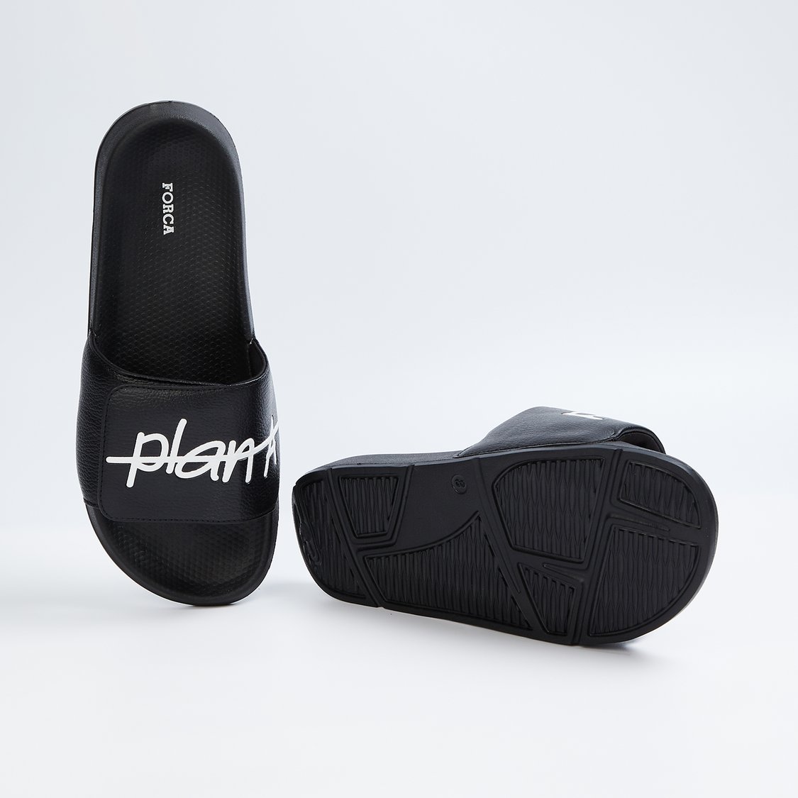 FORCA Debossed Sliders with Velcro Strap