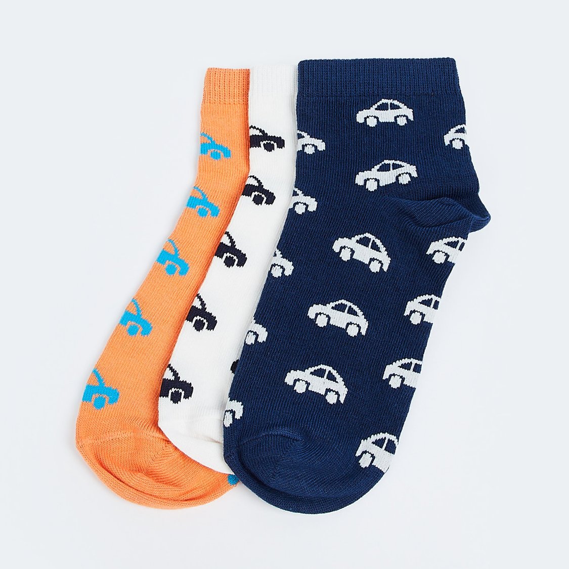 FAME FOREVER Boys Printed Ankle-Length Socks - Pack of 3