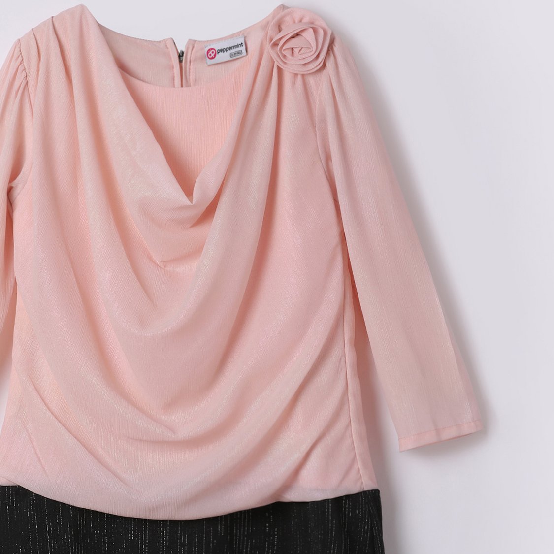 Buy PEPPERMINT Girls Cowl Neck Dress from Peppermint at just INR