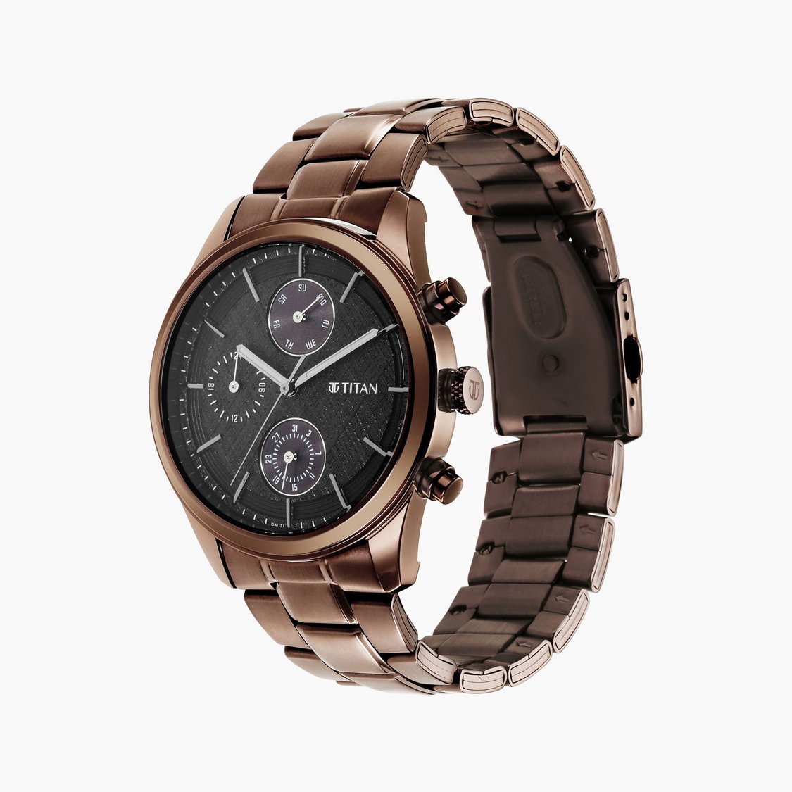 Copper color watch titan best sale