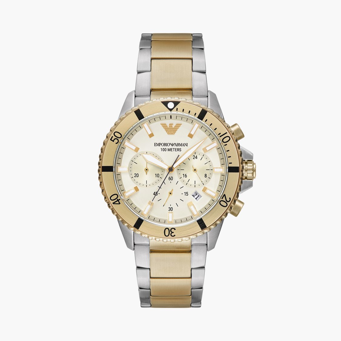 Buy EMPORIO ARMANI Men Chronograph Watch with Metal Strap - Main Image