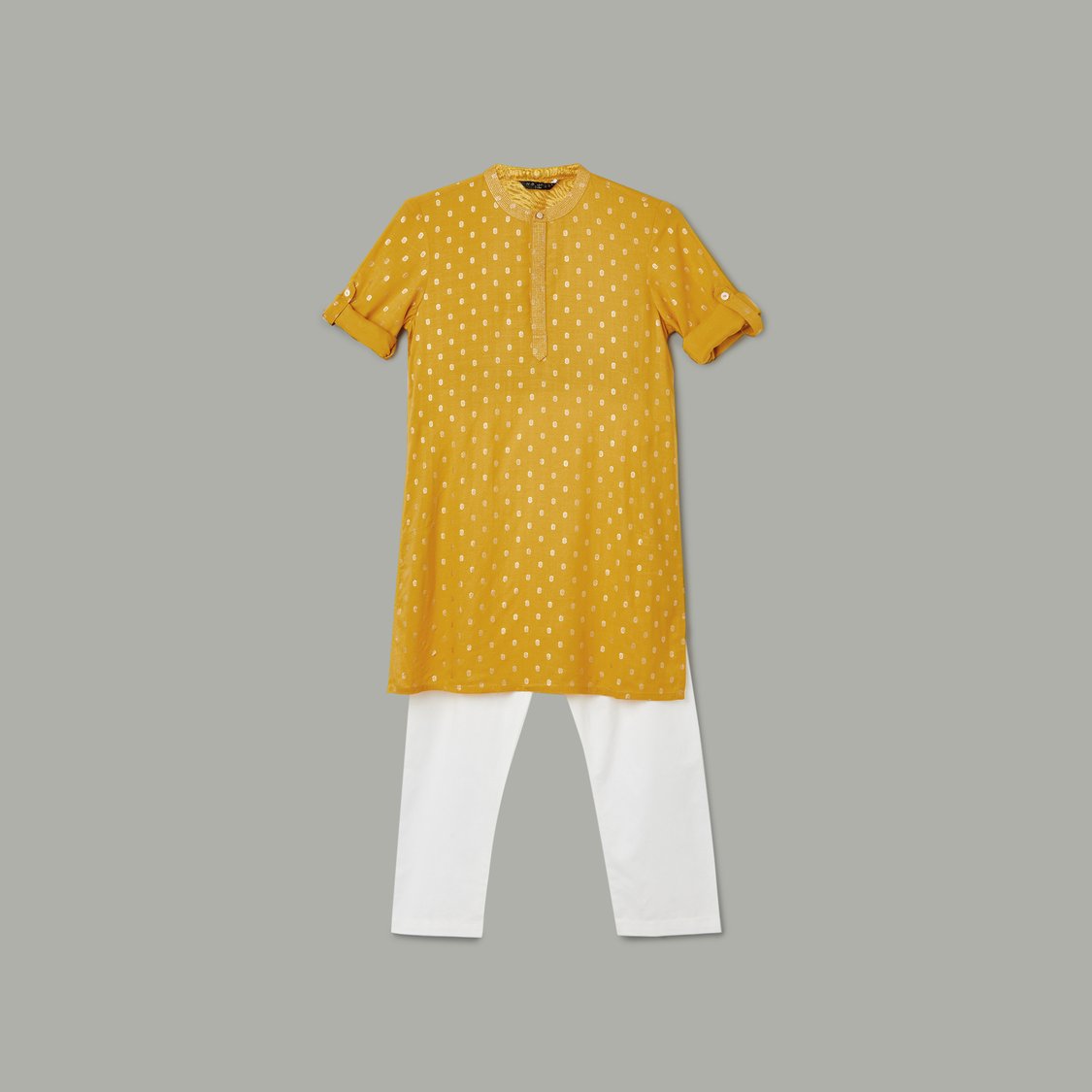 MELANGE Foil Print Kurta Set