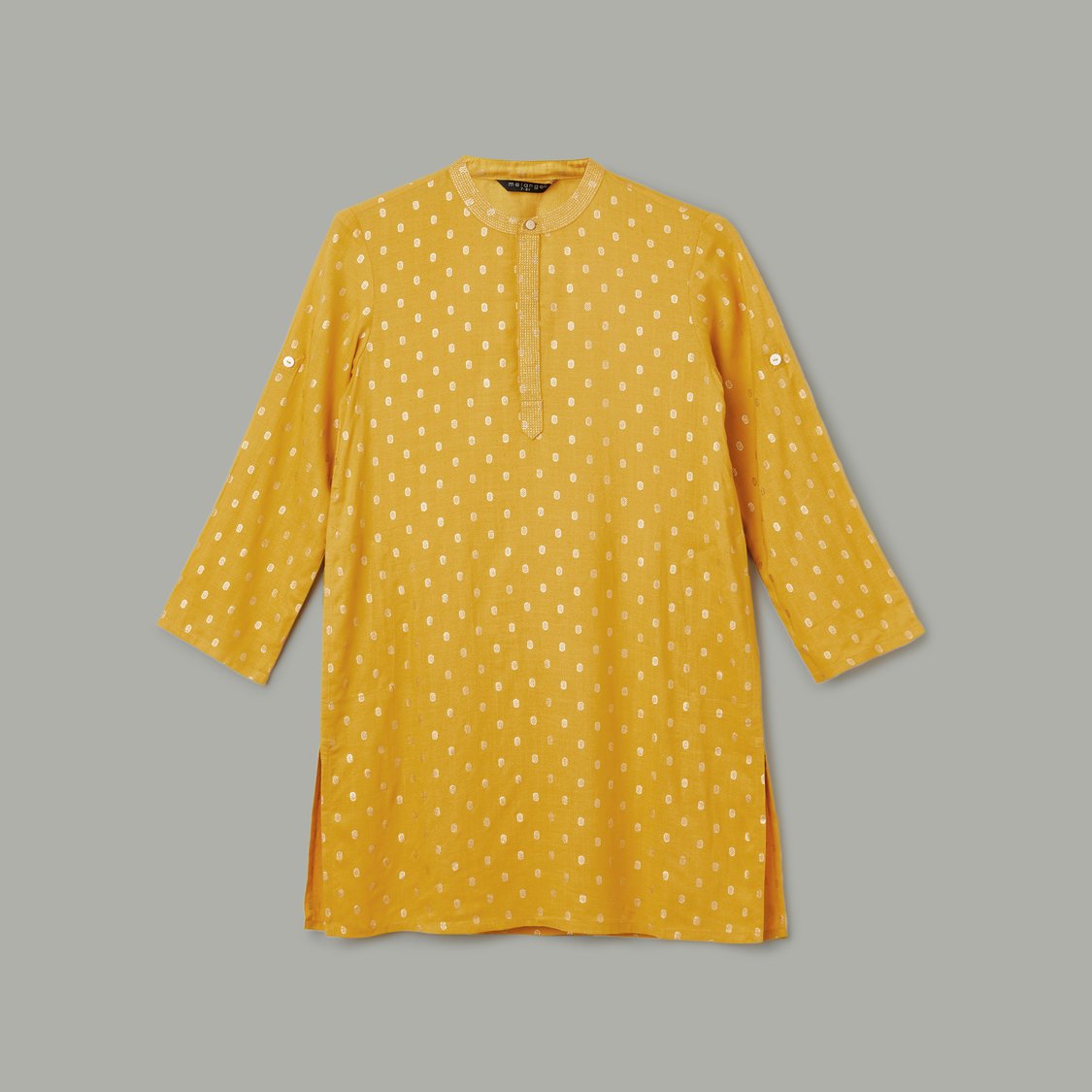 MELANGE Foil Print Kurta Set