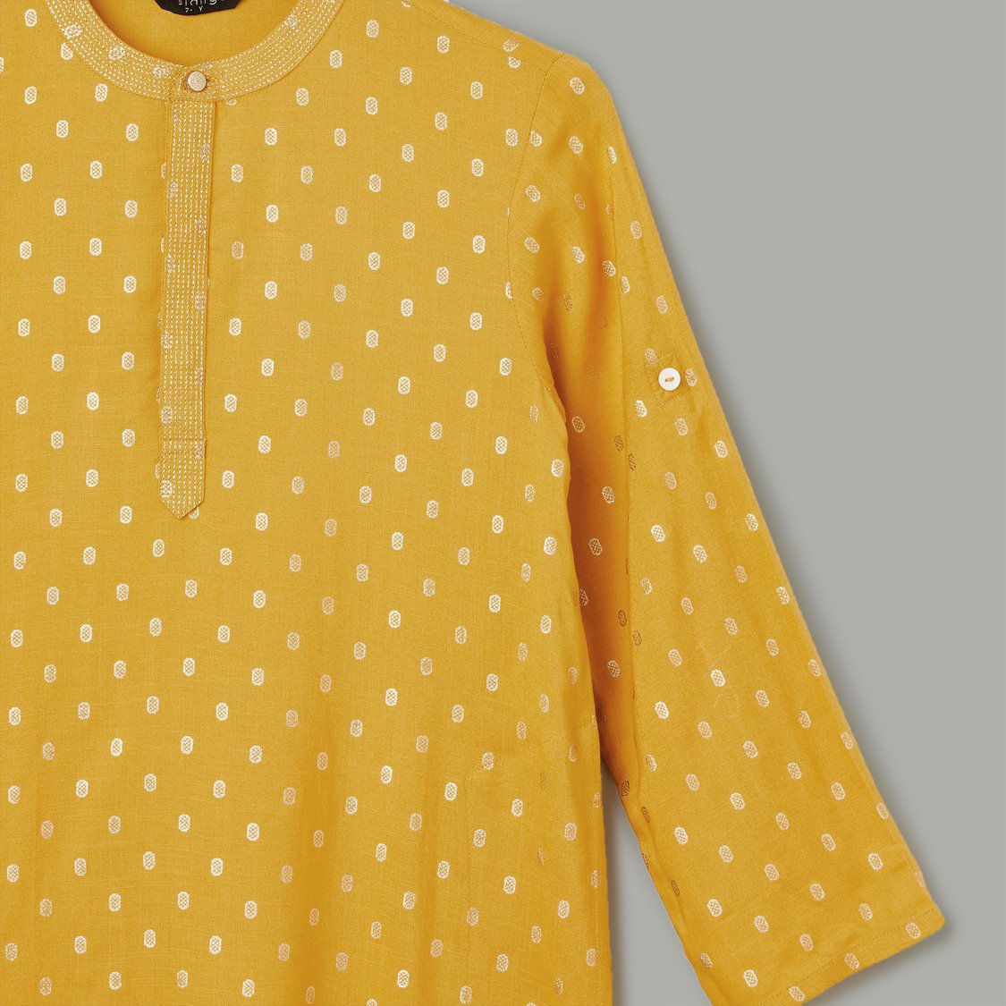 MELANGE Foil Print Kurta Set