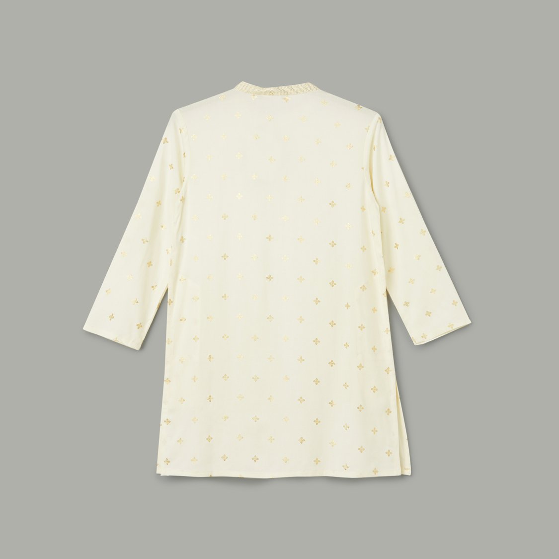 MELANGE Foil Print Kurta Set