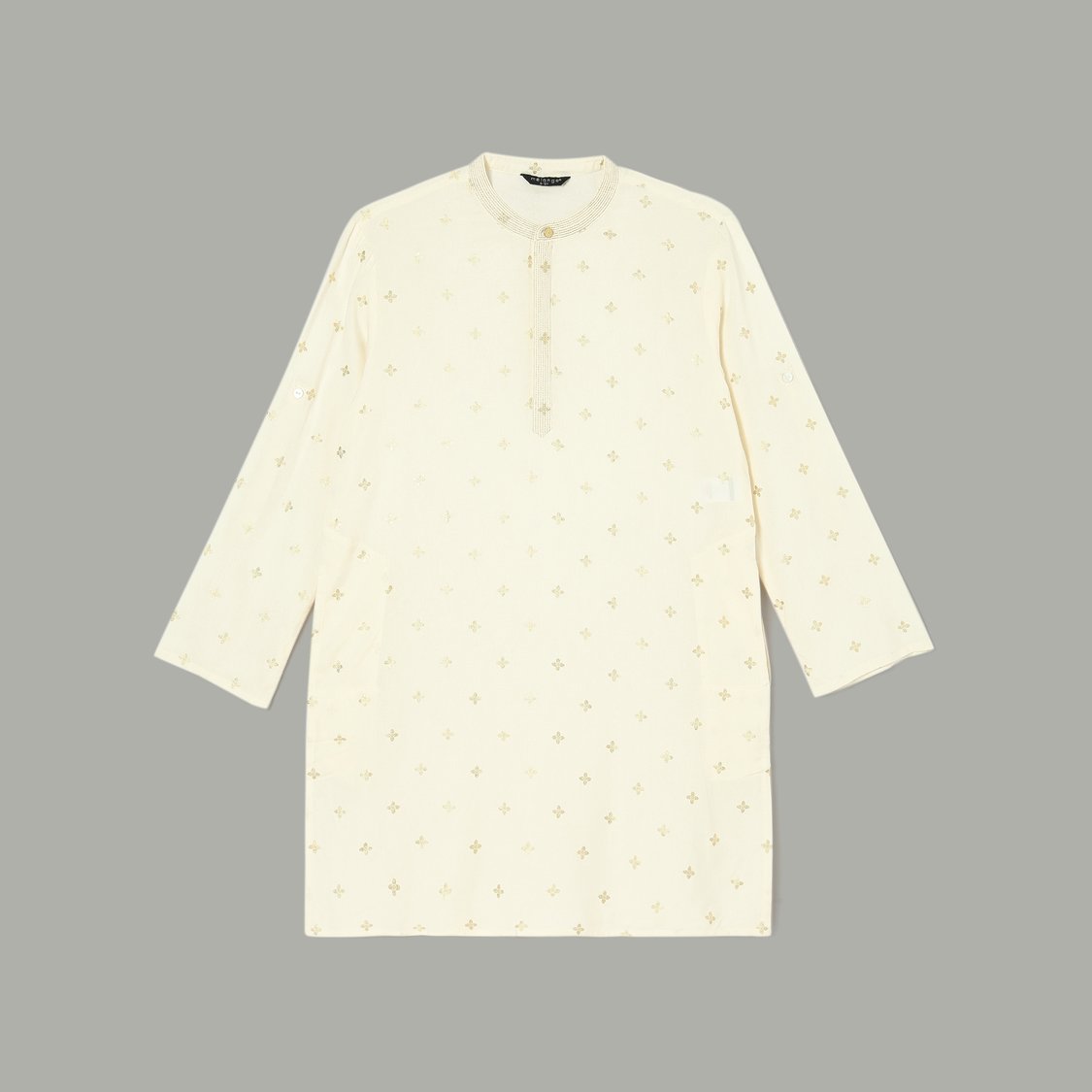 MELANGE Foil Print Kurta Set