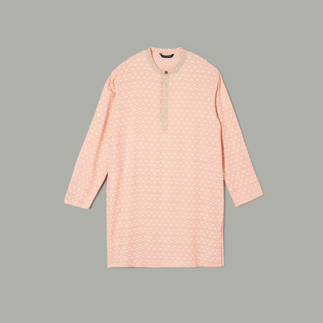 MELANGE Geometric Print Kurta Set