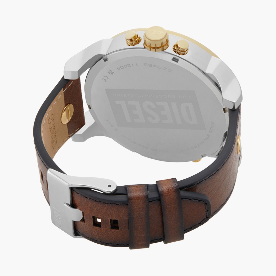 Buy DIESEL Daddy Men Chronograph Watch with Leather Strap