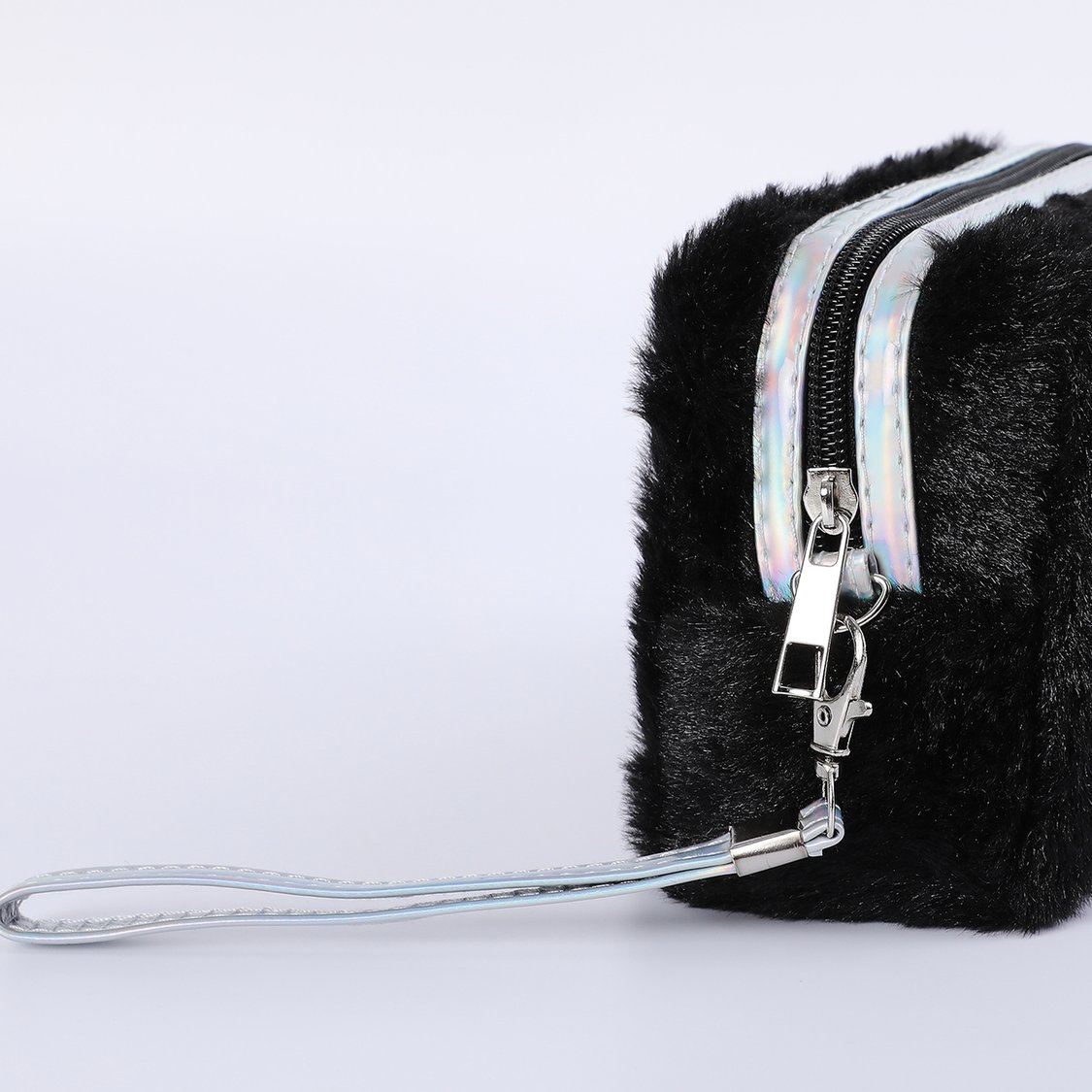 GINGER Fuzzy Pearl Embellished Pouch