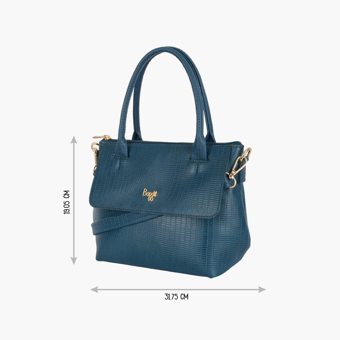 Buy BAGGIT Women Croc Embossed Shoulder Bag from Baggit at just INR 2090.0