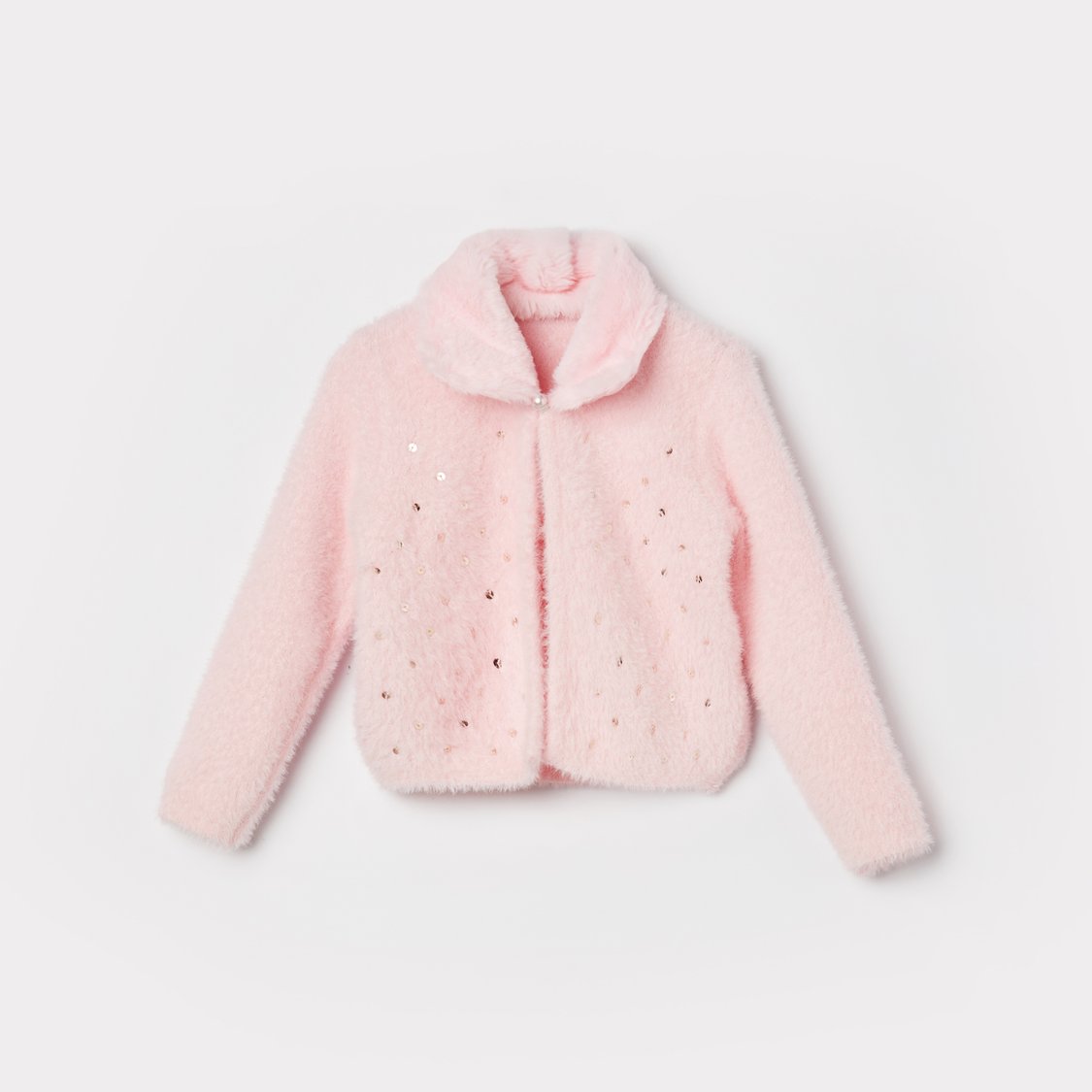 Buy JUNIORS Fuzzy Sequinned Cardigan from Juniors at just INR