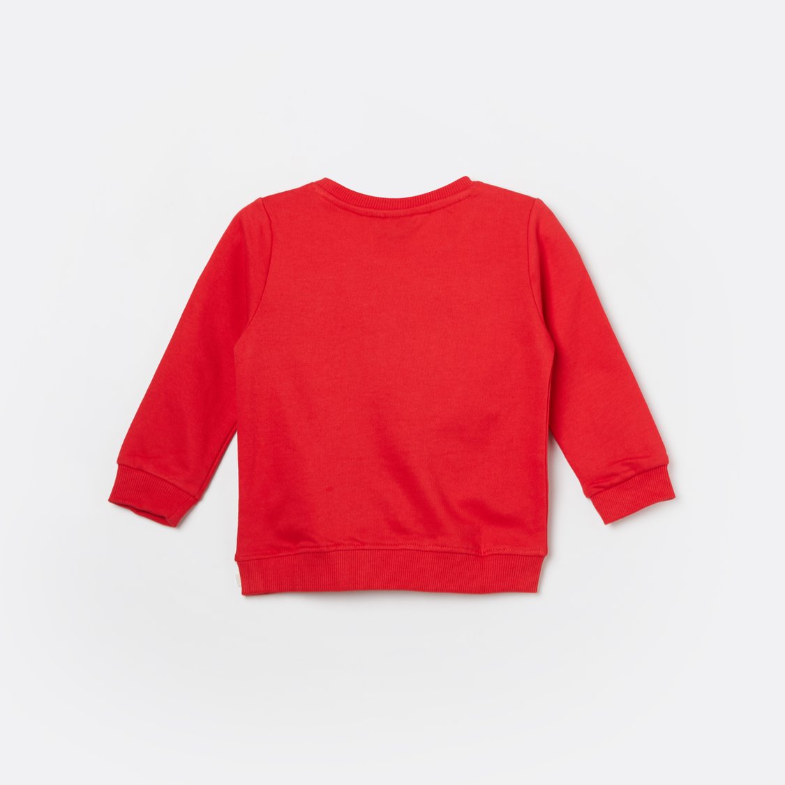JUNIORS Appliqued Crew Neck Sweatshirt