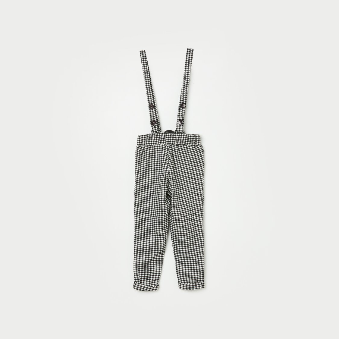 PEPPERMINT Girls Gingham Check Dungaree with Top