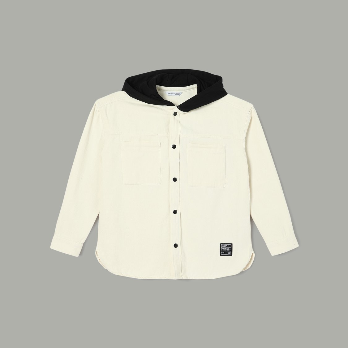 FAME FOREVER Buttoned Comfort Fit Hooded Jacket