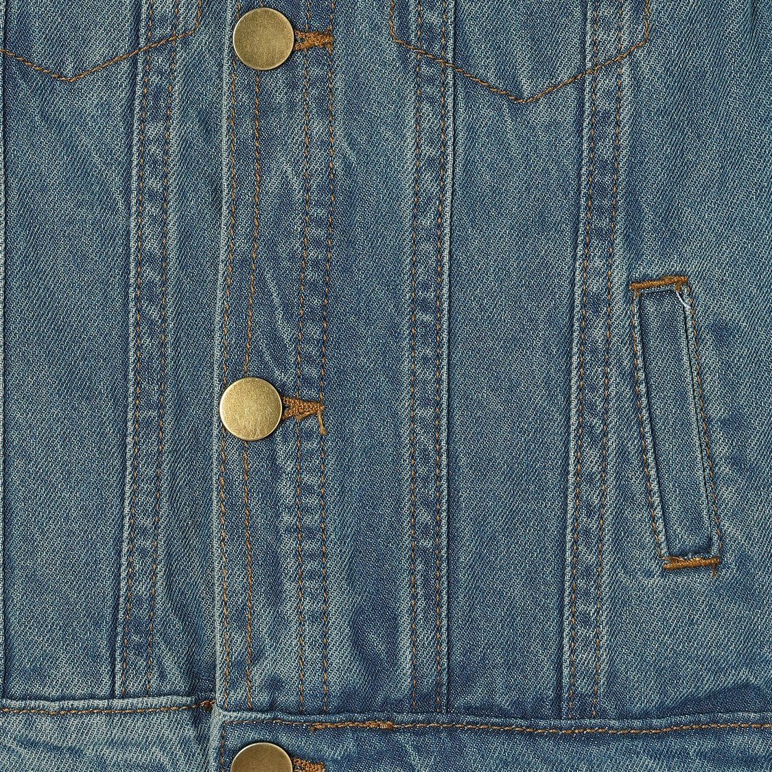 JUNIORS Washed Denim Jacket