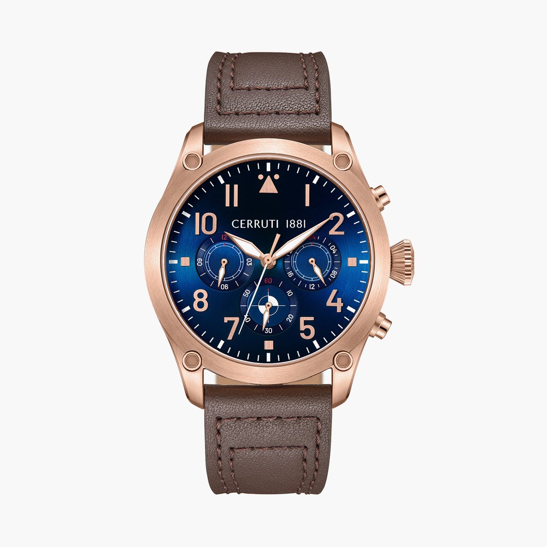 Buy CERRUTI 1881 Men Leather Strap Multifunction Watch - CECIWGF0042501 ...